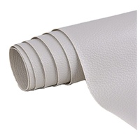50 cm x 137 cm Self-adhesive Repair Patch for Leather Furniture, Light Gray, Compatible with Artificial Leather Fix Dekor