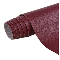 50 cm x 137 cm Self-adhesive Repair Patch for Leather Furniture, Red, Compatible with Artificial Leather Fix Dekor
