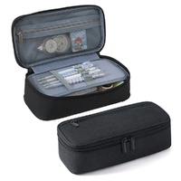 1 Pack Large Capacity Pencil Case, Multifunctional Lightweight Durable Organizer for Students and Office, Black