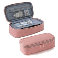 1 Pack Large Capacity Pencil Case, Multifunctional Lightweight Durable Organizer for Students and Office, Pink