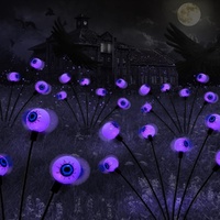 Solar Powered Halloween Eye Lights 4-Pack for Garden and Patio Decoration, Waterproof, 1/4\
