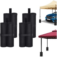 Sandbags - 4 Pieces - 30 x 42 Cm - Weight Bag - Sandbags for Protective Cover - Base Weights for Garden Tent, Party Tent, Pop-Up Tent, Parasol and Tra