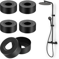 6 pieces - Rosettes - Rosette Covers for Pipes - Radiator Rosettes - Pipe Rosette Covers - Pipe Cover - Water Pipe Rosette - Tap Rosette - Stainless S