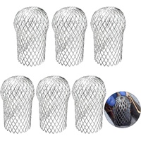 Downpipe leaf catcher - 6 Pieces - Wire mesh screen - Downpipe protector - Gutter guard - gutter guard - Against leaves in gutter - Leaf catcher - Ant