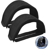 1 pair - Bicycle pedal straps - exercise bike pedal straps - adjustable pedal straps - universal bicycle pedal strap - anti-slip pedal mounting strap 