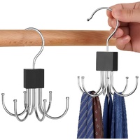2 pieces - Belt Rack - Belt Organizer - Bra Hanger - Tank Top Hanger - Clothes Hanger - Clothes Hangers - 360° Rotating Metal - Bra Organizer - Storag