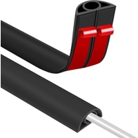 Cable bridge bottom - Self-adhesive cable duct - PVC - Cable duct floor - Concealing cables - Cable protection - Power cables suitable for homes, offi