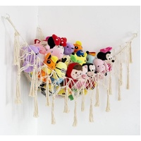 Toy Hammock - Net Bag - White - Hammocks - Stuffed Animal Hammock Storage Stuffed Animal Net Bag - Storage Bag - Toy Storage, Hammocks & Accessories -