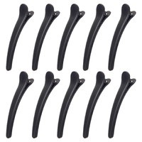 10 Pcs Black Professional Hair Clips