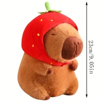 23cm Capybara Plush Simulation Capybara Anime Fluffy Toy Cute Doll Stuffed Animal Soft Doll Plush Christmas Thanksgiving Gift