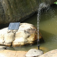 Solar-powered water pump with fountain function – 16 cm panel