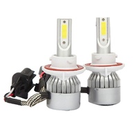 (2-pack) H13/9008 LED Headlight (Low Beam and High Beam) C6 Conversion Kit, 72W 8500LM 6500K Cool White Light