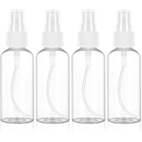 Spray Bottles (4-pack) - Refillable Plastic Spray Bottles - 50ml Spray Bottles - Empty Aerosol Cans - For Essential Oils, Cleaning, Perfume