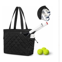 Backpack - Tennis bag - Handbag - Sports bag - Waterproof racket bag - Suitable for multiple rackets with shoe compartment - Black