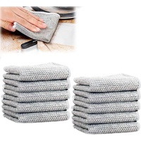 10pcs Kitchen DishCloths, 7.87"×7.87" Wire Dishwashing Rag for Wet and Dry, Multipurpose Cleaning Cloth, Reusable and Washable Clean Tools for Cookwar