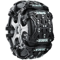 Snow Chain - Anti-Slip for Car Tires | Snow Chains - Steel Plate Snow Chains for Cars - Universal Type - Includes Mounting Tools, Storage Bag, and Glo