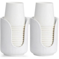 Ceramic countertop cup holder - Bathroom cup holder - Small countertop accessory - For sinks, bathrooms, kitchens and dining rooms