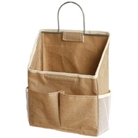 Storage Bag - Cotton and Linen Fabric - Bedside Storage Bag - Wall Mounted - Dorm Room Essentials and Snack Storage Bag - Visual Storage Bag