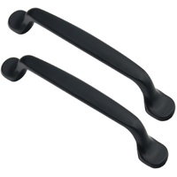 Cabinet handles, children's room handles, cabinet knobs, drawer pulls for wardrobes, kitchen handles - aluminum alloy - 2 pieces - (post spacing 128 m