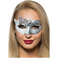 Heaven Costumes Butterfly Venetian Masquerade Mask White Silver