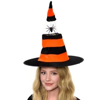 Heaven Costumes Spider Witch Orange Halloween Costume Hat