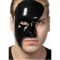 Heaven Costumes Black Half Face Phantom Masquerade Mask