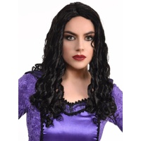 Heaven Costumes Black Long Ringlet Curls Womens Wig