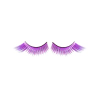 Heaven Costumes Winged Purple False Eyelashes with Tinsel
