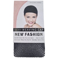 Heaven Costumes Control Black Open End Hair Net Wig Cap
