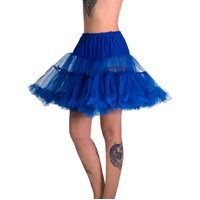 Heaven Costumes Fluffy Royal Blue Thigh Length Petticoat
