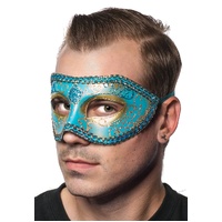 Heaven Costumes Blue Mardi Gras Masquerade Mask Unisex