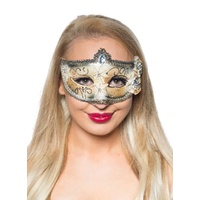Heaven Costumes Edwardian Black & Ivory Masquerade Mask