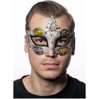 Heaven Costumes Baroque Men's Black Masquerade Mask