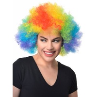 Heaven Costumes Deluxe Rainbow Afro Clown Costume Wig Unisex
