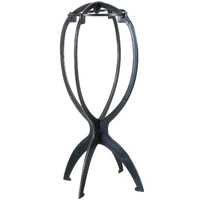 Collapsible Black 36cm Tall Wig Stand