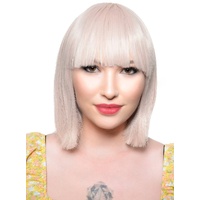 Heaven Costumes Short Champagne Blonde Bob Wig Heat Resistant Fringe