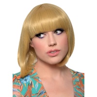 Heaven Costumes Short Blonde Heat Resistant Bob Wig with Fringe
