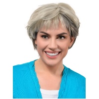 Heaven Costumes Deluxe Ash Blonde Grey Blend Short Womens Wig