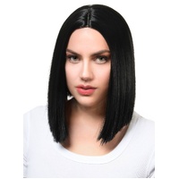 Heaven Costumes Sleek Black Heat Resistant Bob Costume Wig
