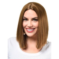Heaven Costumes Natural Brown Heat Resistant Bob Costume Wig