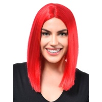Heaven Costumes Vibrant Red Heat Resistant Bob Costume Wig