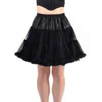 Heaven Costumes Fluffy Black Thigh Length Plus Size Petticoat 3X