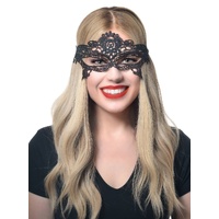 Heaven Costumes Black Lace Tie On Masquerade Mask
