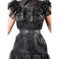 Heaven Costumes Women's Black Wednesday Addams Costume Belt - Small