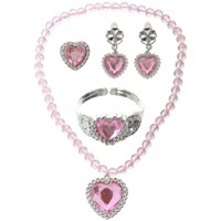 Heaven Costumes Light Pink 4 Piece Girls Princess Jewellery Set