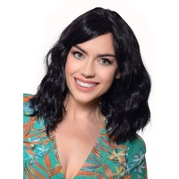 Heaven Costumes Deluxe Wavy Mid-Length Black Fashion Wig