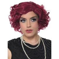 Heaven Costumes 1920s Burgundy Flapper Costume Wig