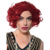 Heaven Costumes 1920s Bright Red Flapper Wig