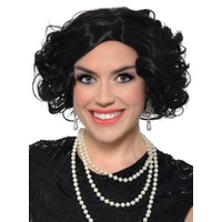 Heaven Costumes 1920s Black Flapper Costume Wig