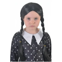 Heaven Costumes Plaited Wednesday Addams Girls Wig